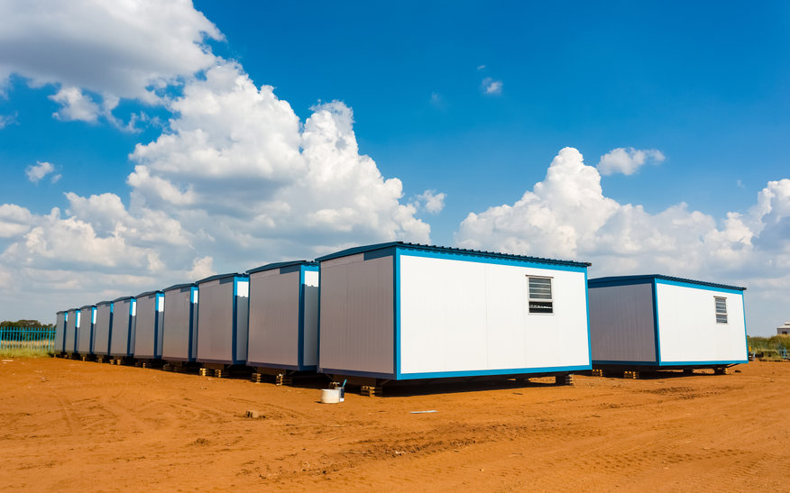 la base vie sur un chantier